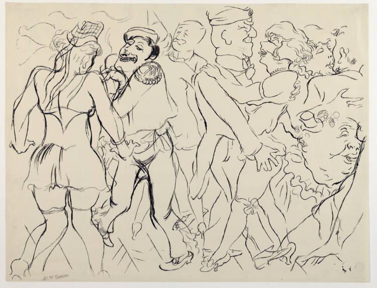 George Grosz, Soldatentanz, Inv. Nr.: 37527