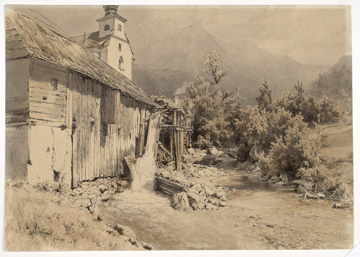 Die alte Mühle, Eduard Peithner von Lichtenfels, 1901