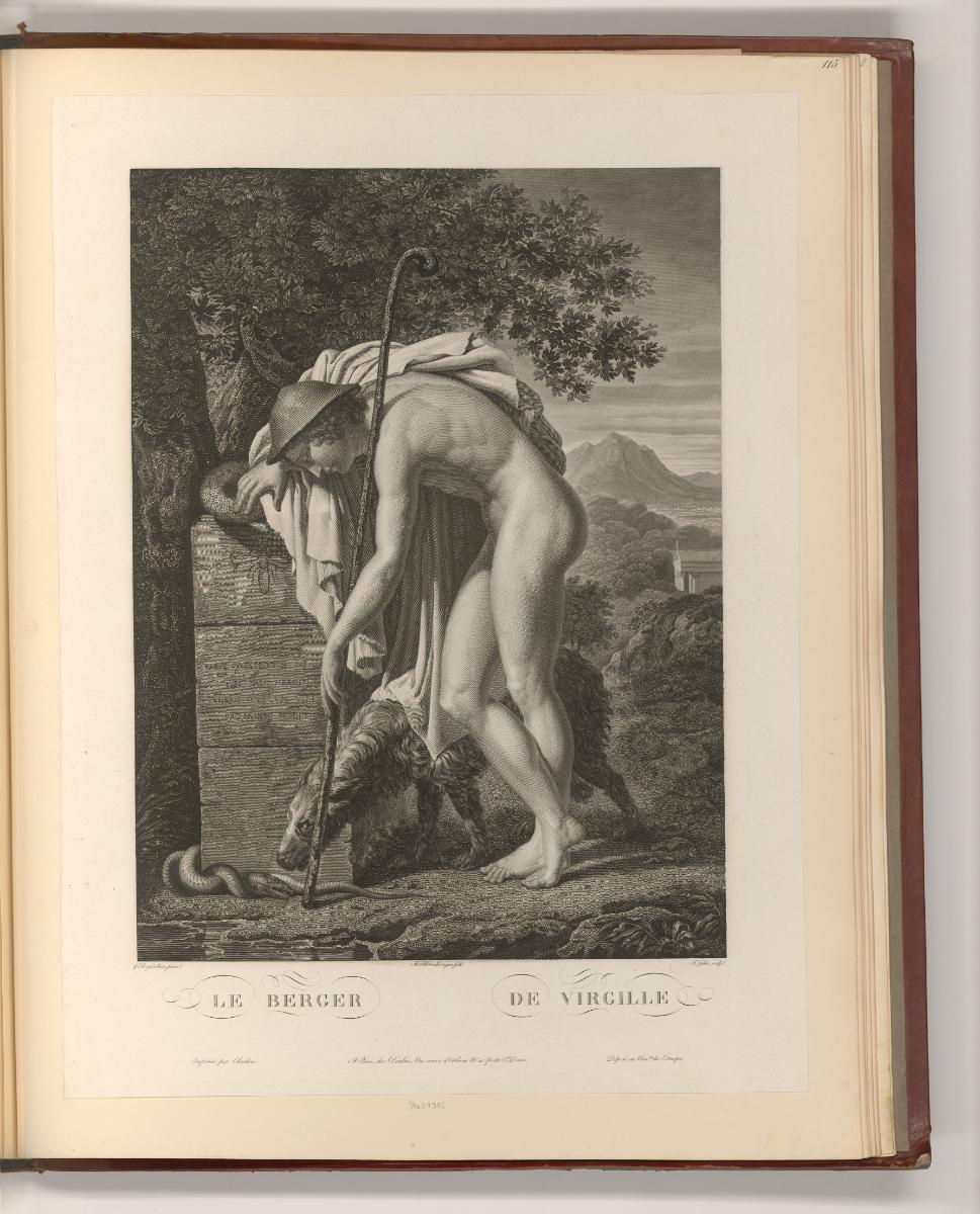 Französische Druckgrafiken des 19. Jahrhunderts, Le Berger de Virgile, Inv. Nr.: Frankreich nac…