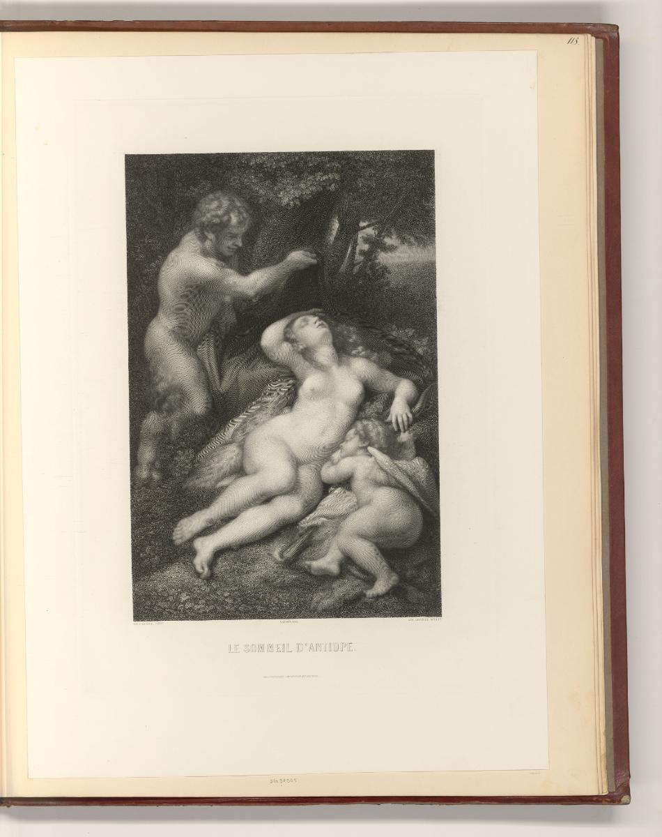 Französische Druckgrafiken des 19. Jahrhunderts, Jupiter und Antiope, Inv. Nr.: Frankreich nach…