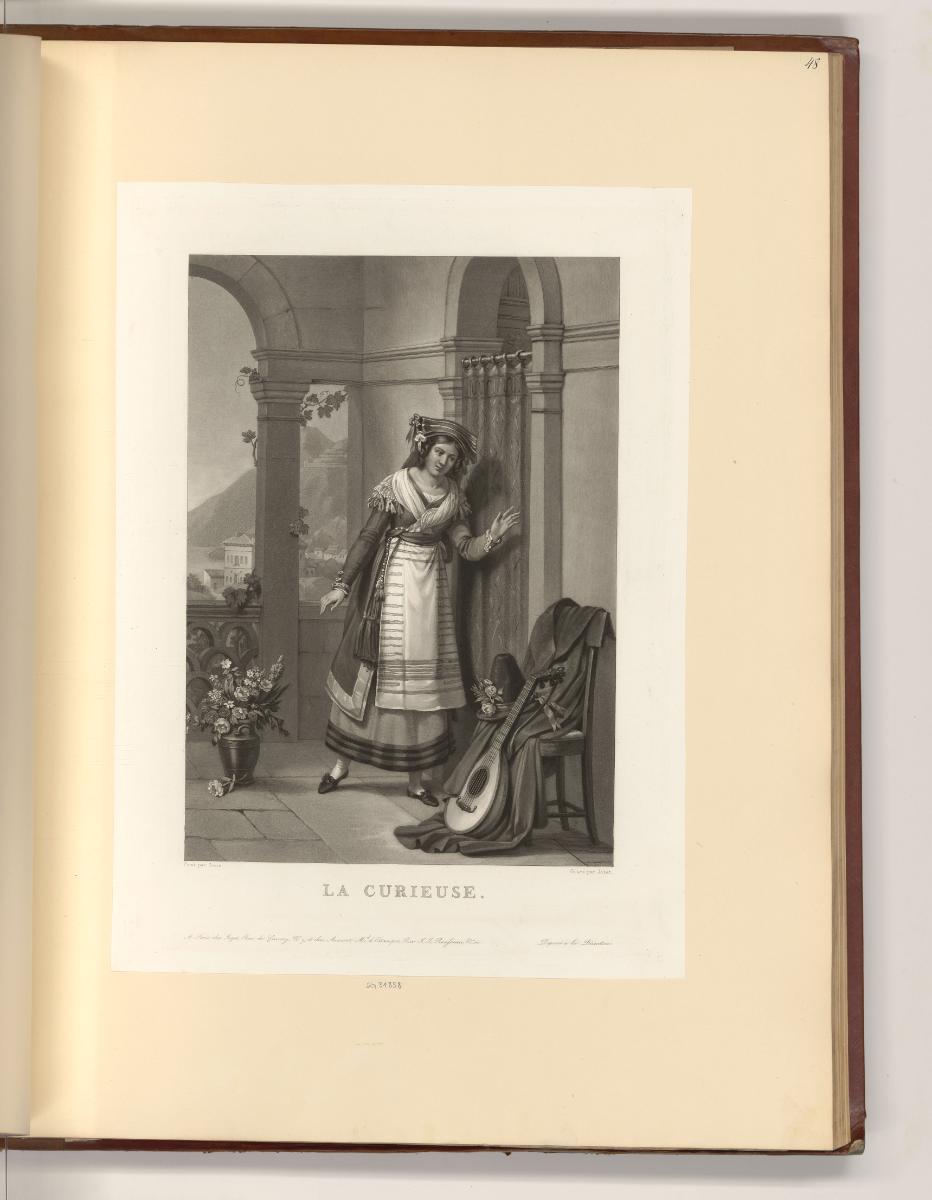 Französische Druckgrafiken des 19. Jahrhunderts, La Curieuse, Inv. Nr.: Frankreich nach Sektion…