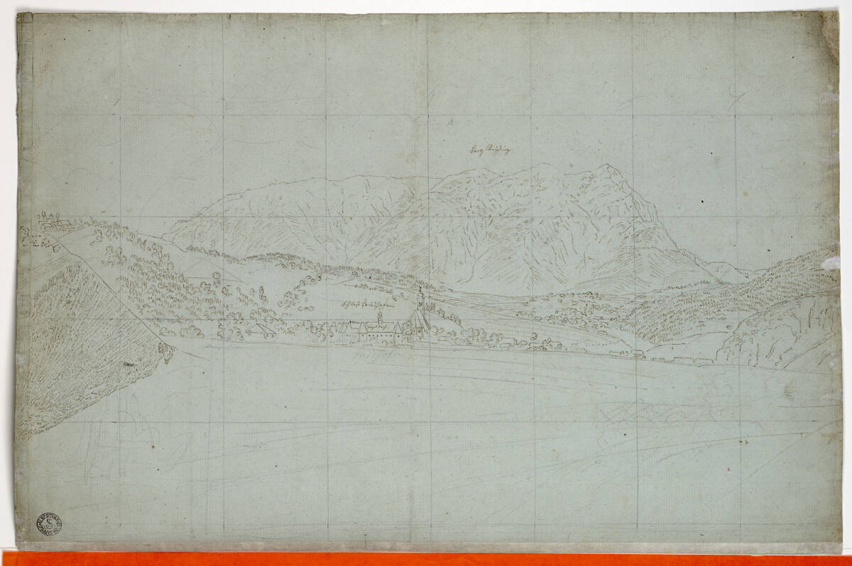 Schloss Friehofen mit dem Reiting, Jakob Gauermann