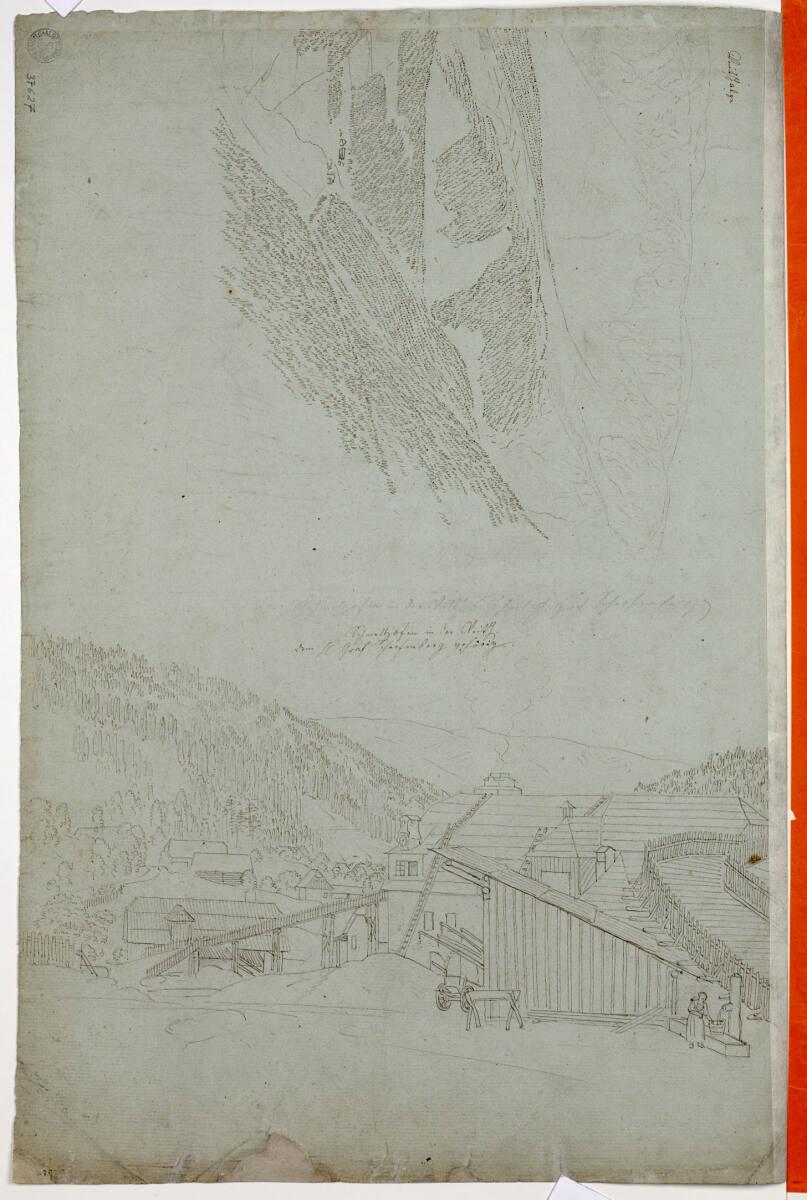 Jakob Gauermann, Schmelzofen in der Veitsch, Inv. Nr.: 37627v