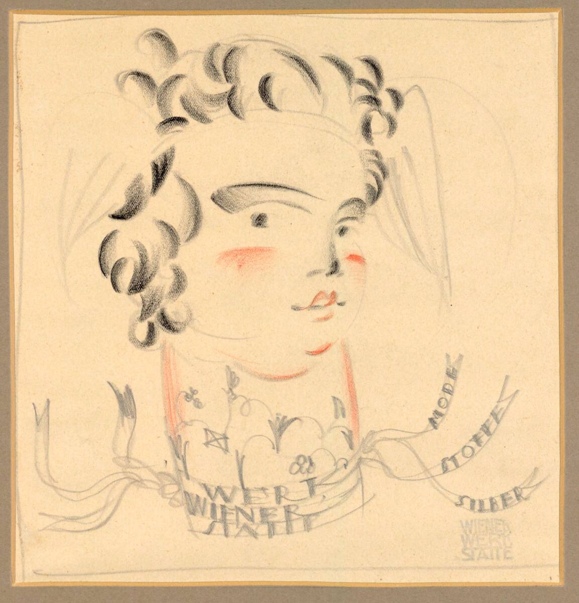Entwurf für ein Reklamebild der Wiener Werkstätte, Dagobert Peche