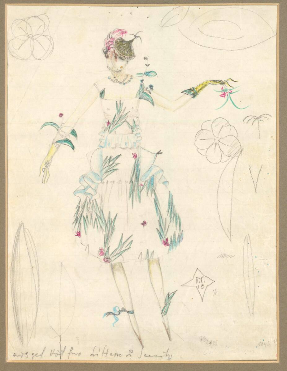 Ausgeführtes Kostüm für Lo Hesse und Seewitz, Dagobert Peche, 1918