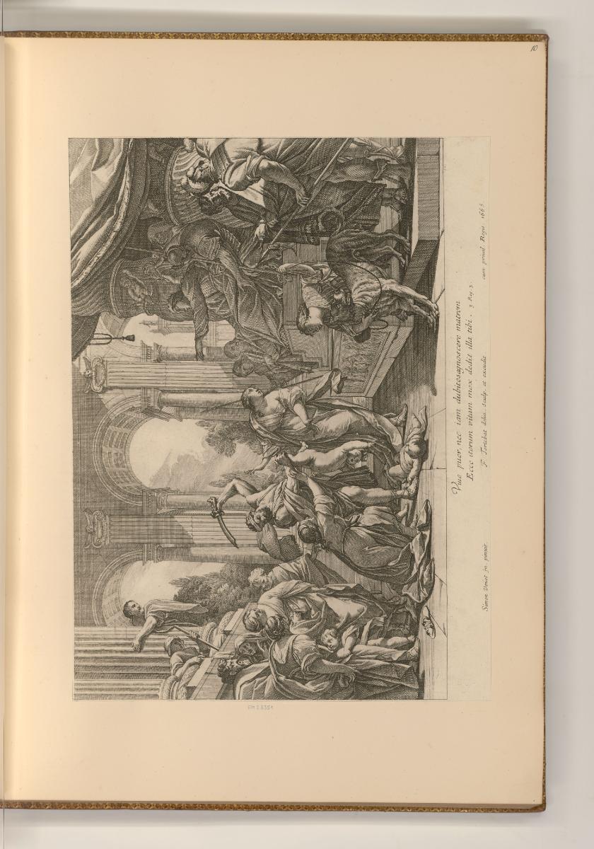 Druckgrafiken nach Simon Vouet, Urteil des Salomon, Inv. Nr.: Frankreich nach Sektionen II/1, F…