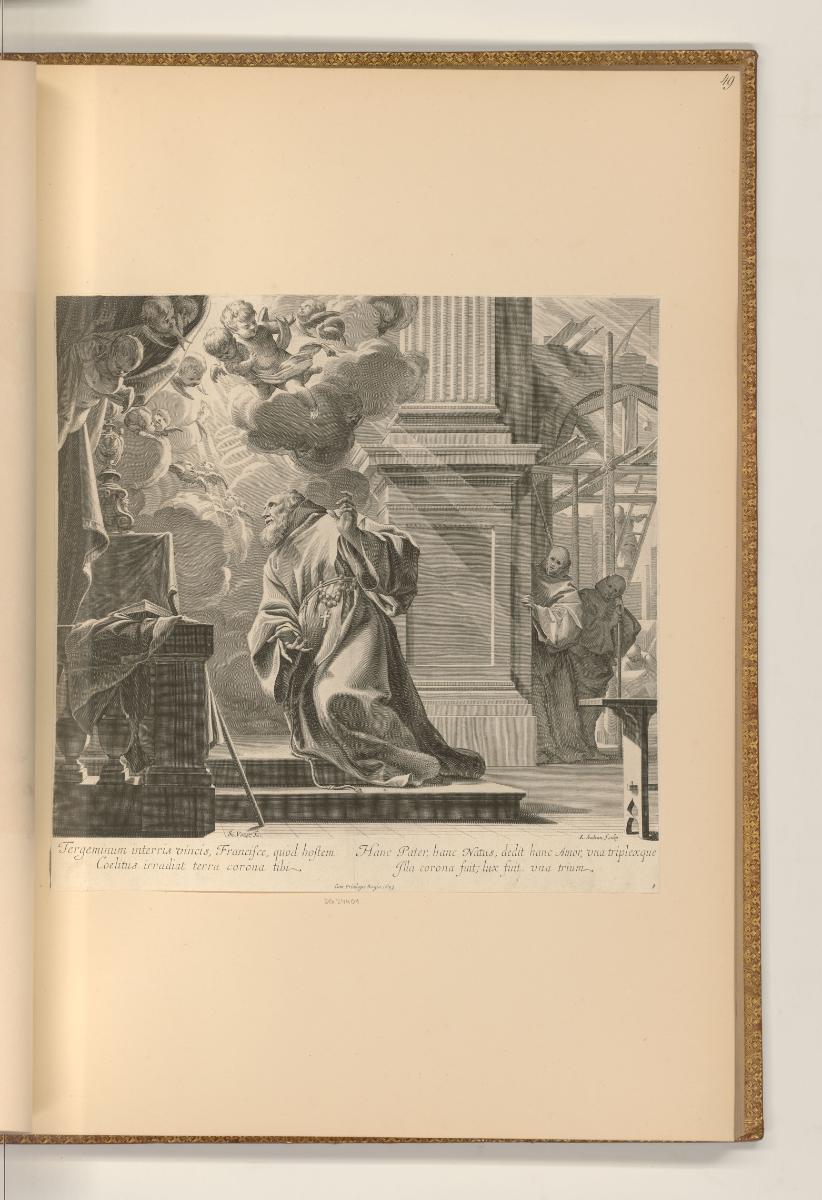 Druckgrafiken nach Simon Vouet, Franz von Paola, Inv. Nr.: Frankreich nach Sektionen II/1, F/II…