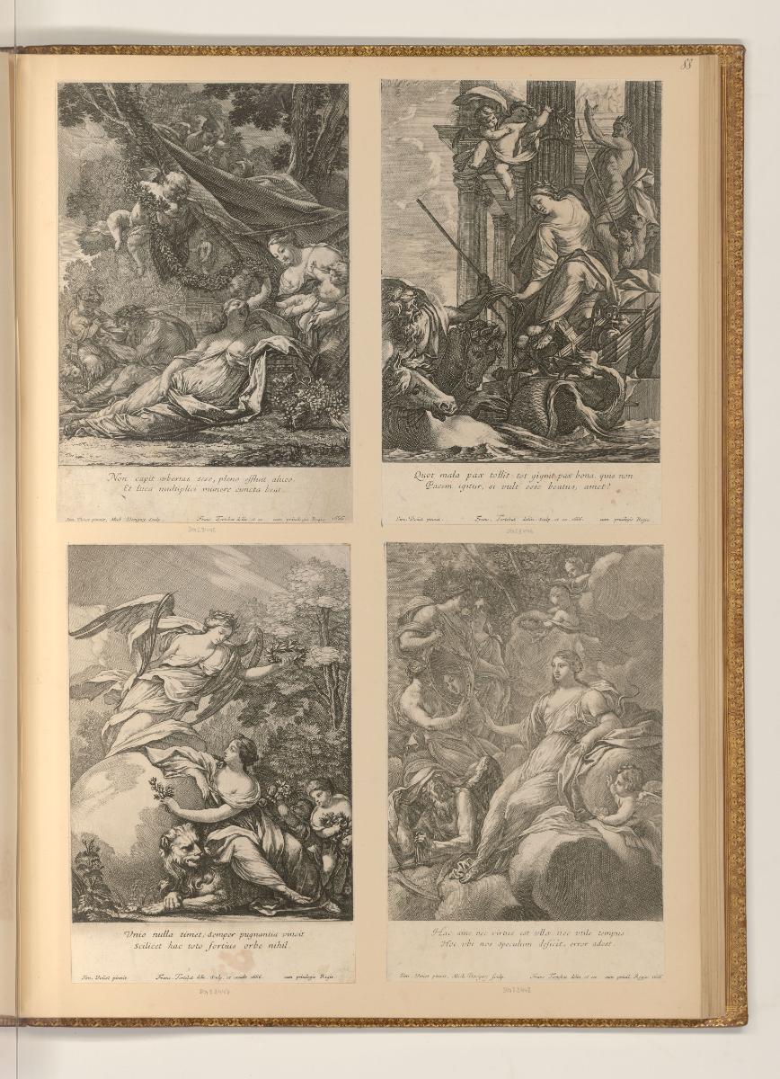 Druckgrafiken nach Simon Vouet, Diverse Allegorien, Inv. Nr.: Frankreich nach Sektionen II/1, F…