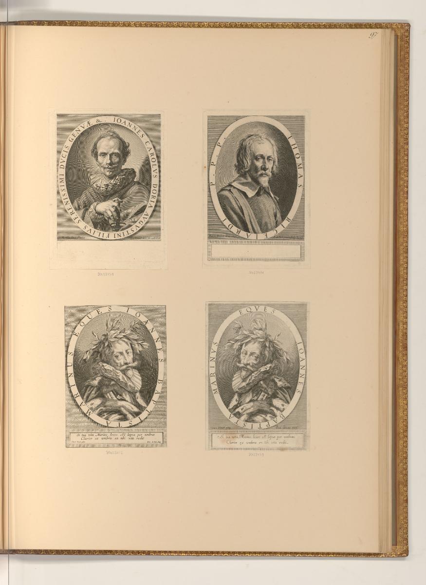 Druckgrafiken nach Simon Vouet, Porträts von Männern, Inv. Nr.: Frankreich nach Sektionen II/1,…