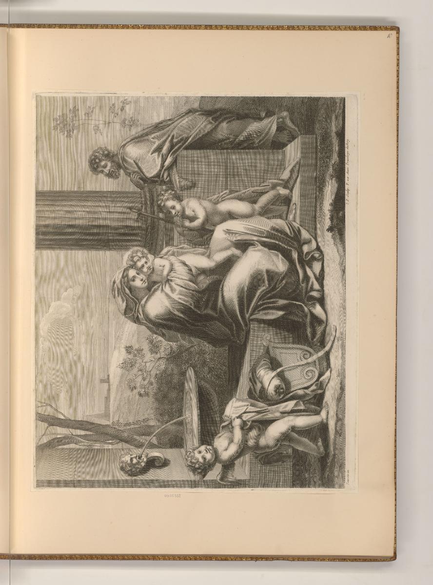 Druckgrafiken von Jean Pesne nach Nicolas Poussin, Heilige Familie, Inv. Nr.: Frankreich nach S…