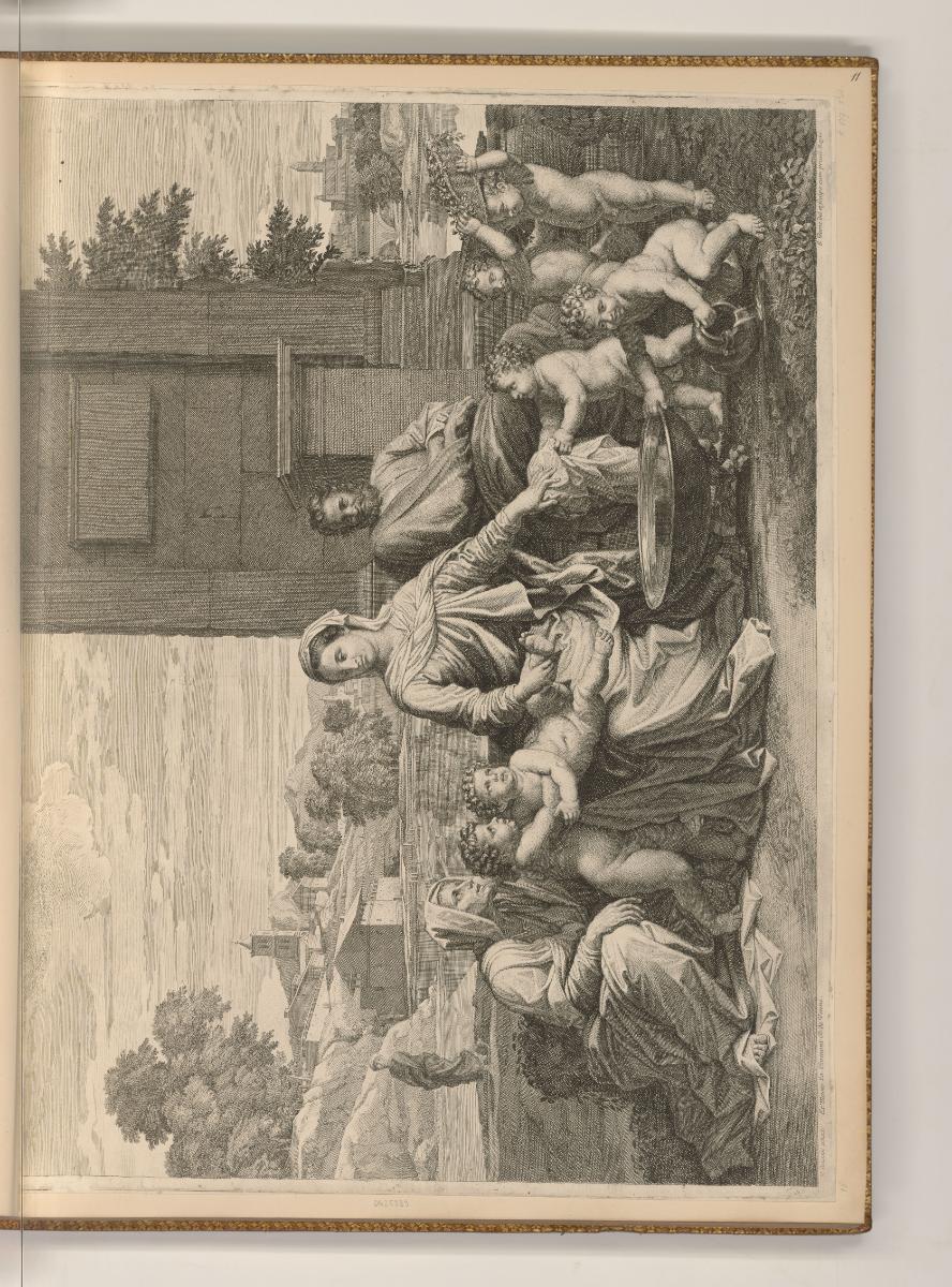 Druckgrafiken von Jean Pesne nach Nicolas Poussin, Heilige Familie, Inv. Nr.: Frankreich nach S…