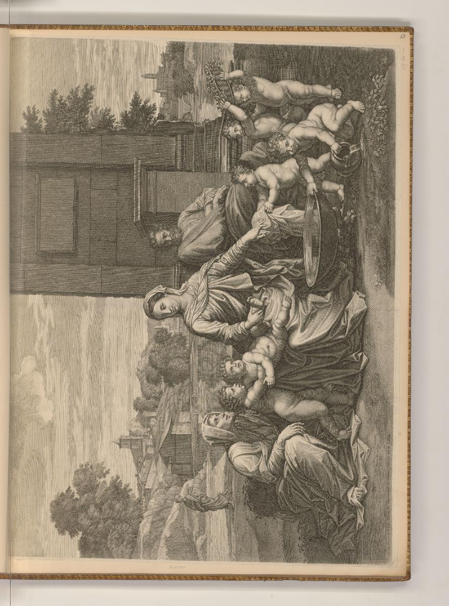 Druckgrafiken von Jean Pesne nach Nicolas Poussin, Heilige Familie, Inv. Nr.: Frankreich nach S…
