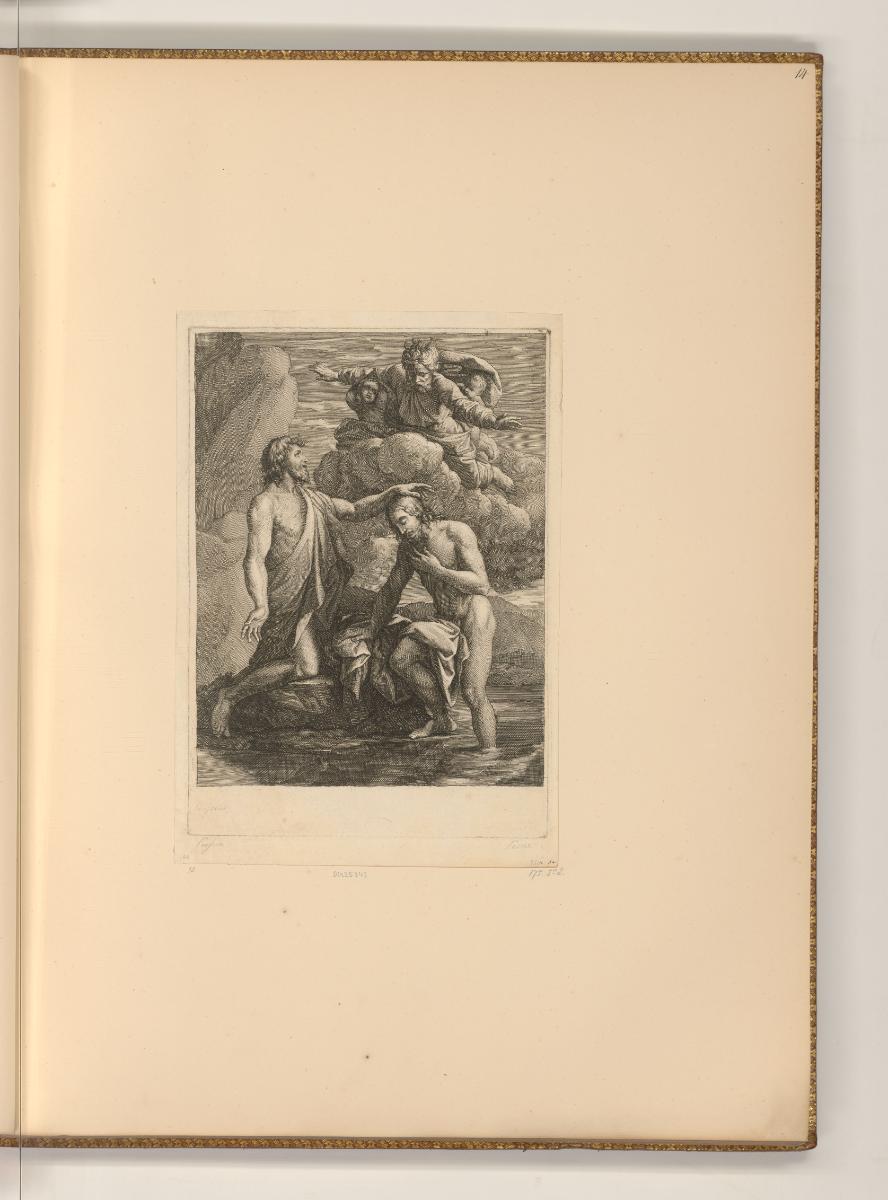 Druckgrafiken von Jean Pesne nach Nicolas Poussin, Taufe Christi, Inv. Nr.: Frankreich nach Sek…