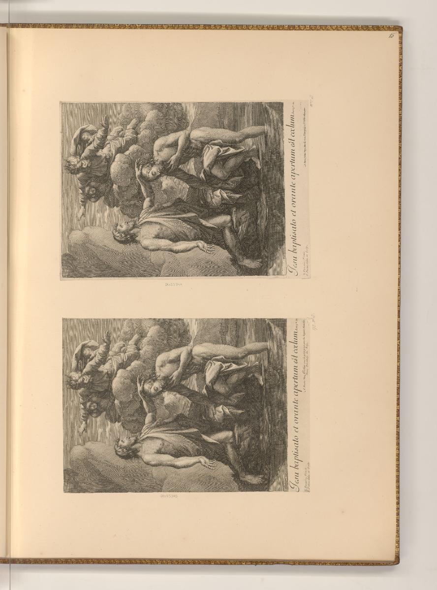 Druckgrafiken von Jean Pesne nach Nicolas Poussin, Taufe Christi, Inv. Nr.: Frankreich nach Sek…
