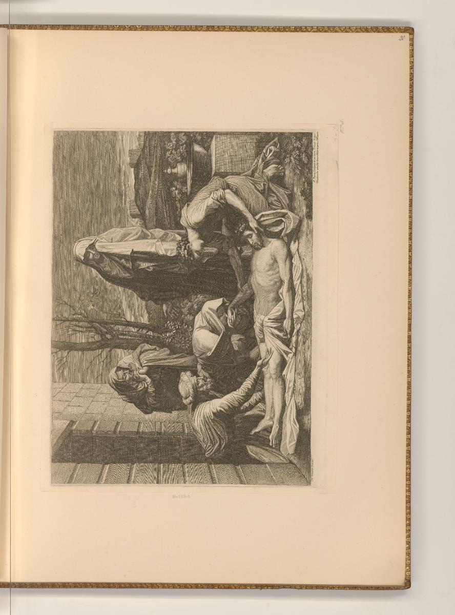 Druckgrafiken von Jean Pesne nach Nicolas Poussin, Beweinung Christi, Inv. Nr.: Frankreich nach…