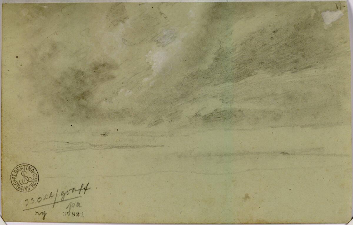 Johann Adam Klein, Wolkenstudie, Inv. Nr.: 37821v