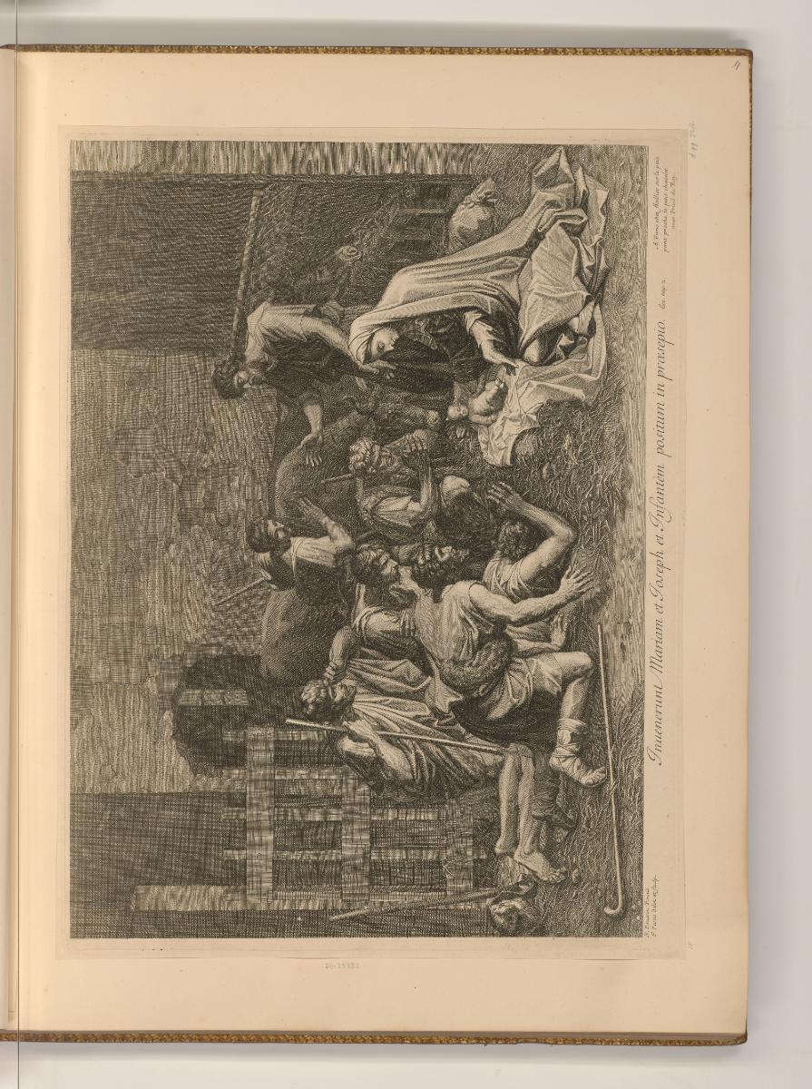 Druckgrafiken von Jean Pesne nach Nicolas Poussin, Anbetung der Hirten, Inv. Nr.: Frankreich na…