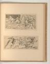 Druckgrafiken von Jean Pesne nach Nicolas Poussin, Geburt des Herkules; Kalaïs und Zetes, Inv. …