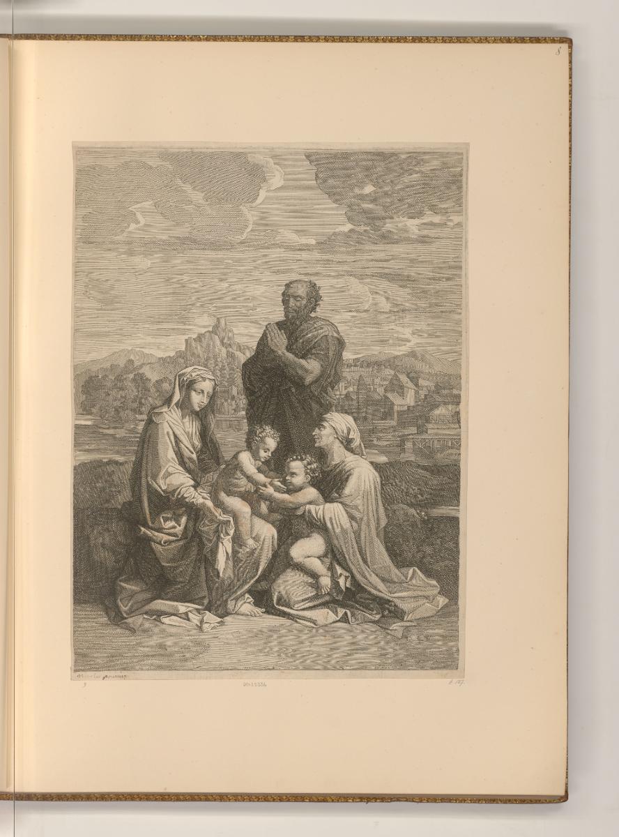 Druckgrafiken von Jean Pesne nach Nicolas Poussin, Heilige Familie, Inv. Nr.: Frankreich nach S…