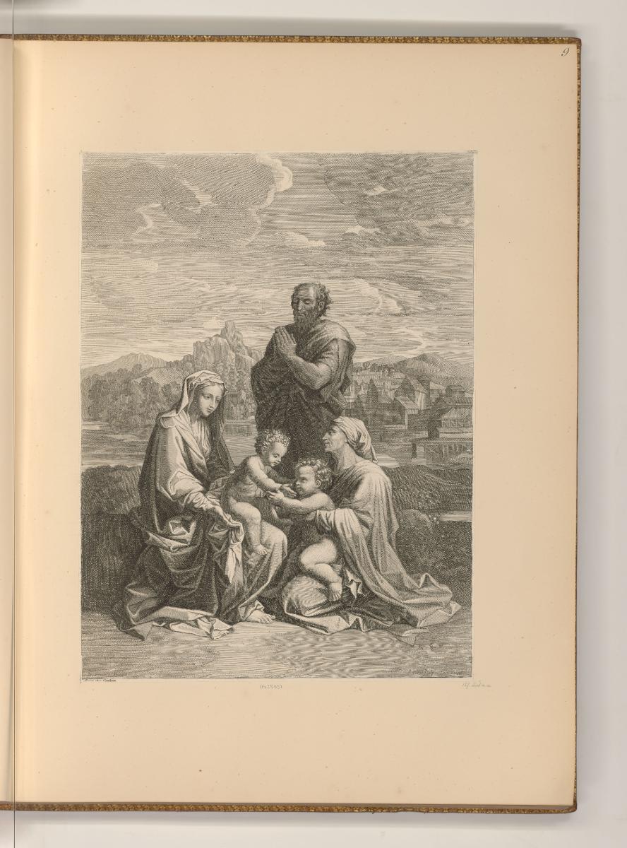 Druckgrafiken von Jean Pesne nach Nicolas Poussin, Heilige Familie, Inv. Nr.: Frankreich nach S…