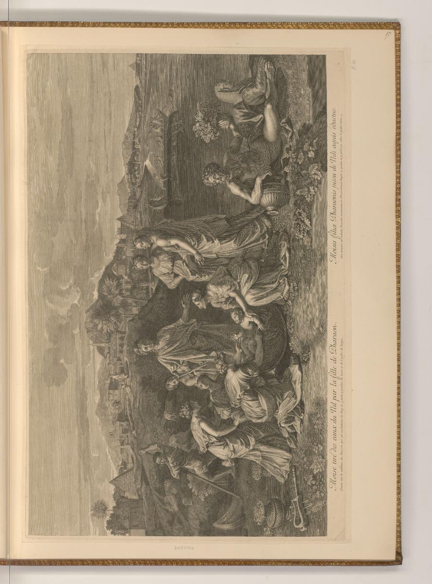 Druckgrafiken nach Nicolas Poussin, Die Auffindung des Mosesknaben, Inv. Nr.: Frankreich nach S…