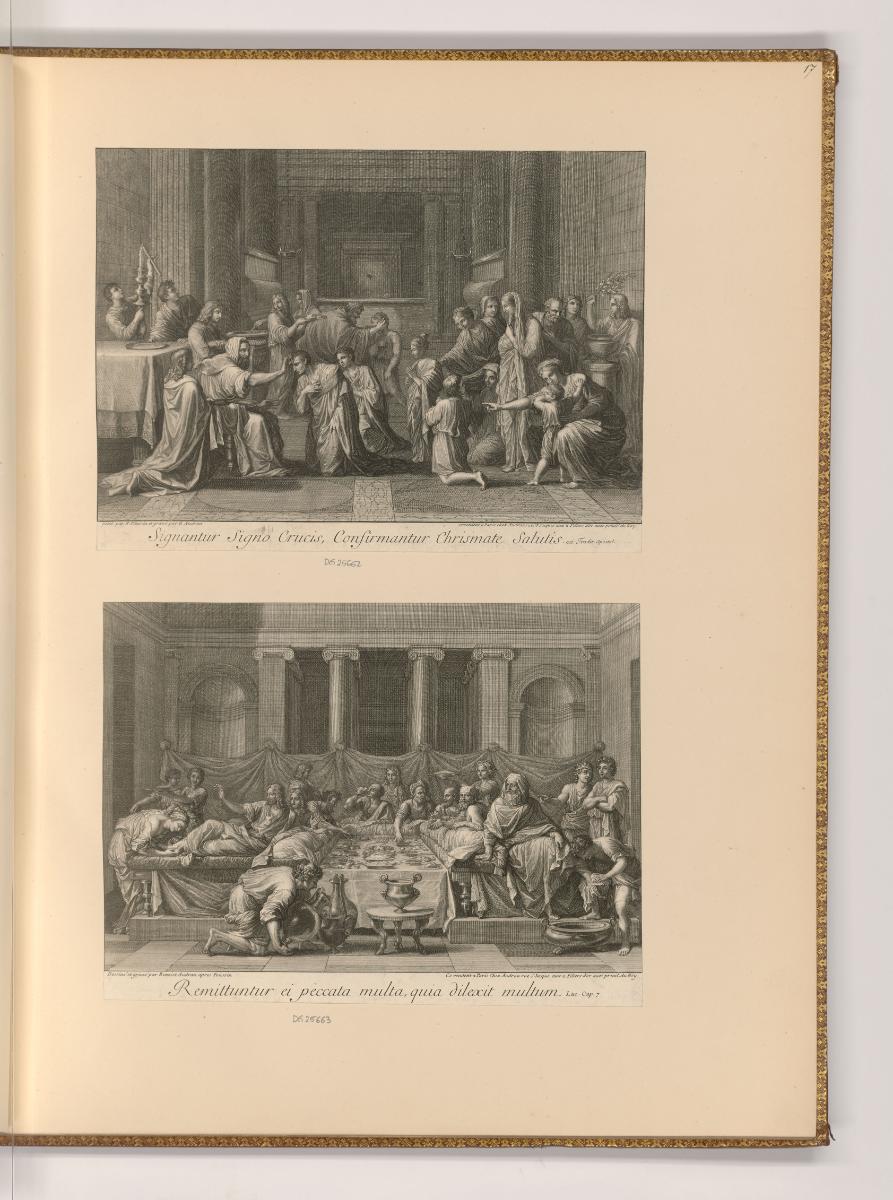 Druckgrafiken nach Nicolas Poussin, Firmung; Buse, Inv. Nr.: Frankreich nach Sektionen II/6, F/…