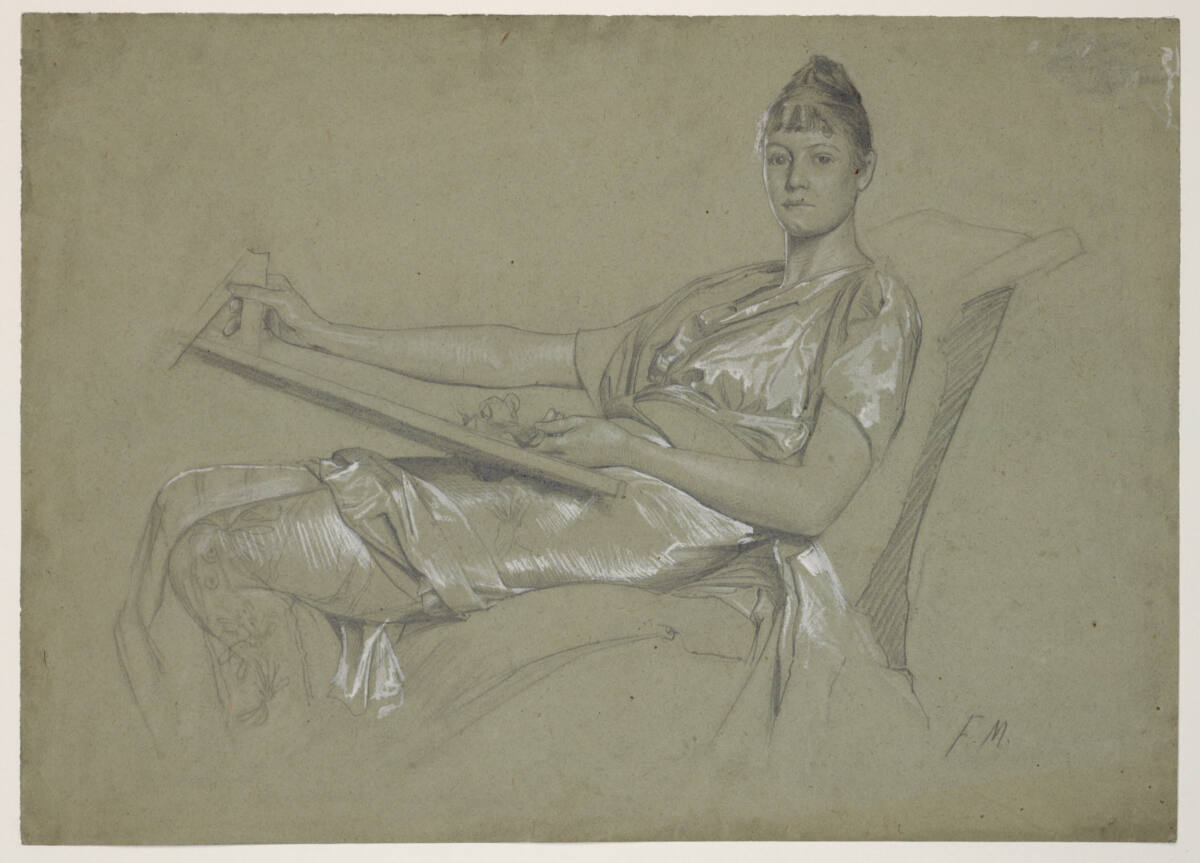 Studie für die "Allegorie der Architektur", Франц фон Мач, 1889