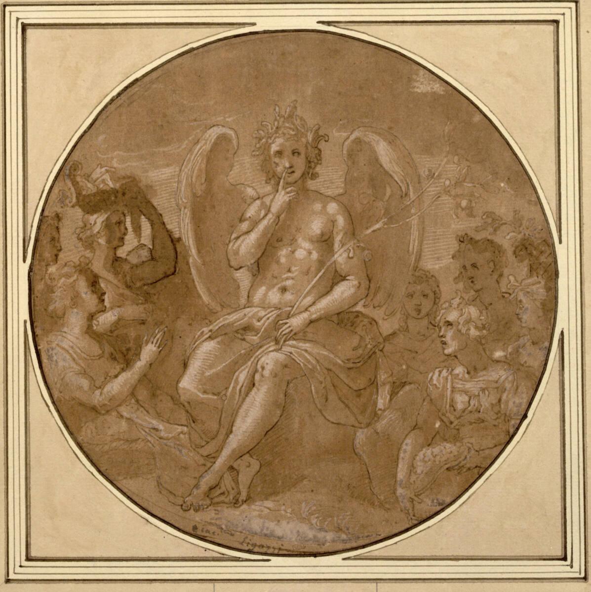 Anonym, Harpocrates, der Gott des Schweigens (Tondo), Inv. Nr.: 1656