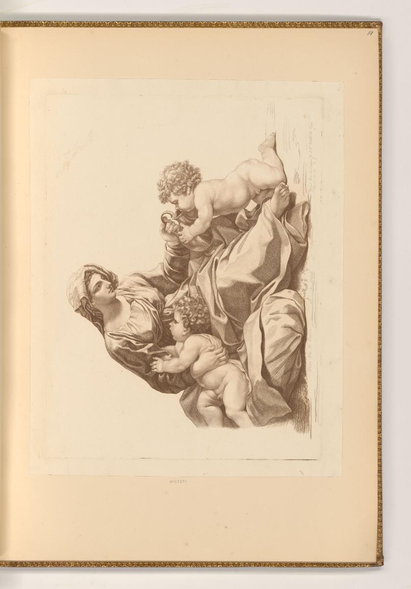 Druckgrafiken nach Nicolas Poussin, Römische Mutter mit zwei Kindern, Inv. Nr.: Frankreich nach…