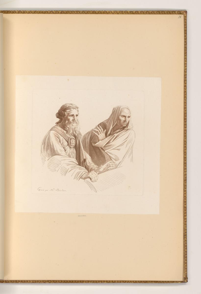 Druckgrafiken nach Nicolas Poussin, Zwei Priester, Inv. Nr.: Frankreich nach Sektionen II/8, F/…