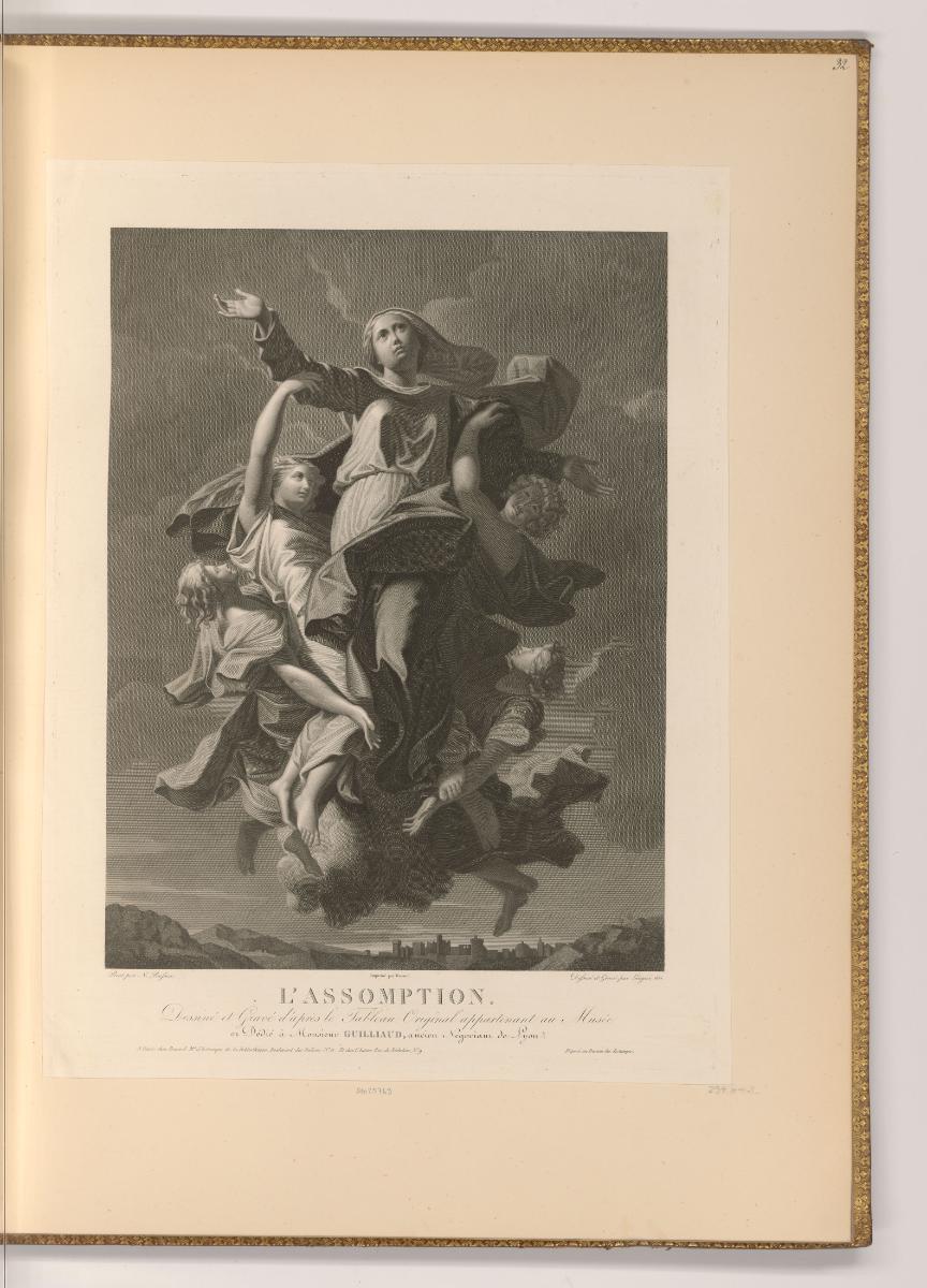 Druckgrafiken nach Nicolas Poussin, Marias Himmelfahrt, Inv. Nr.: Frankreich nach Sektionen II/…