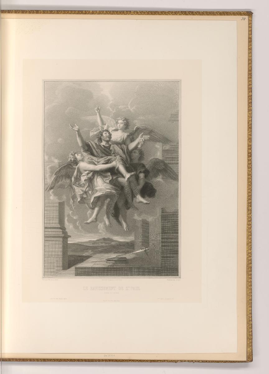 Druckgrafiken nach Nicolas Poussin, Verzückung des hl. Paulus, Inv. Nr.: Frankreich nach Sektio…