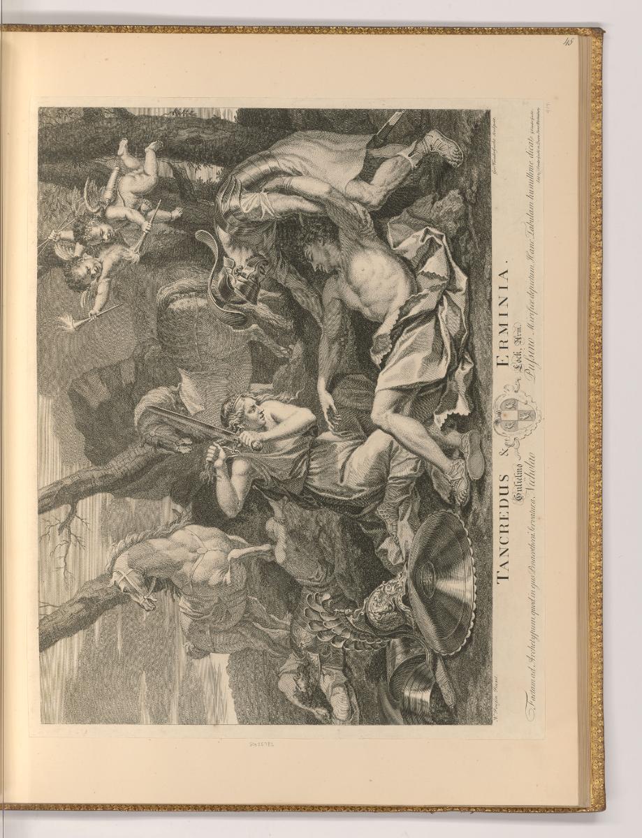 Druckgrafiken nach Nicolas Poussin, Tancredus & Erminia, Inv. Nr.: Frankreich nach Sektionen II…