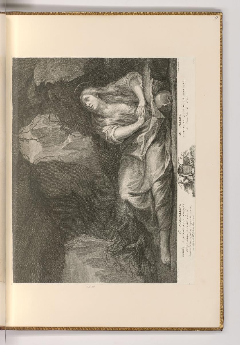 Französische Druckgrafiken des 17. Jahrhunderts, Büßende Maria Magdalena, Inv. Nr.: Frankreich …