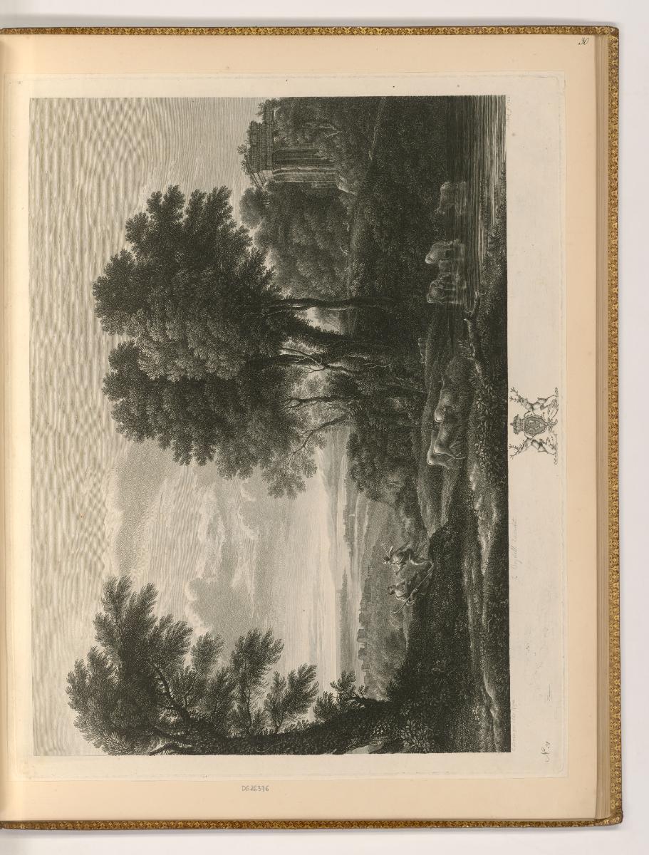 Druckgrafiken nach Claude Lorrain, Landschaft mit Merkur und Battus, Inv. Nr.: Frankreich nach …