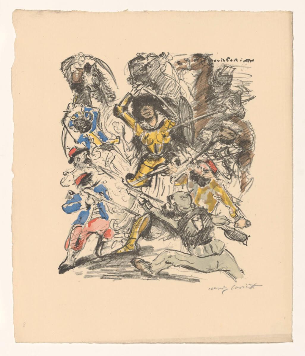 Lovis Corinth, Schlachtenszene, Inv. Nr.: DG1916/91/16/1