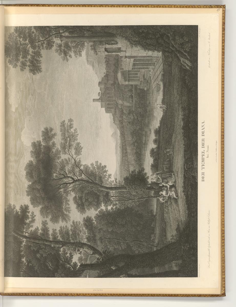 Druckgrafiken nach Claude Lorrain, Egeria weint um Numa Pompilius, Inv. Nr.: Frankreich nach Se…