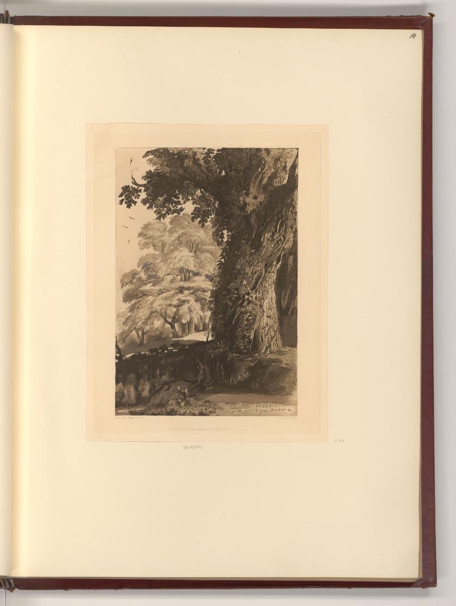 Druckgrafiken nach Claude Lorrain, Landschaft nach Claude Lorrain, Inv. Nr.: Frankreich nach Se…