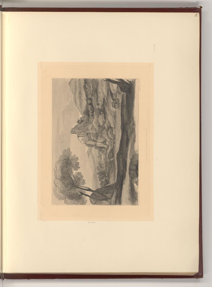 Druckgrafiken nach Claude Lorrain, Landschaft nach Claude Lorrain, Inv. Nr.: Frankreich nach Se…