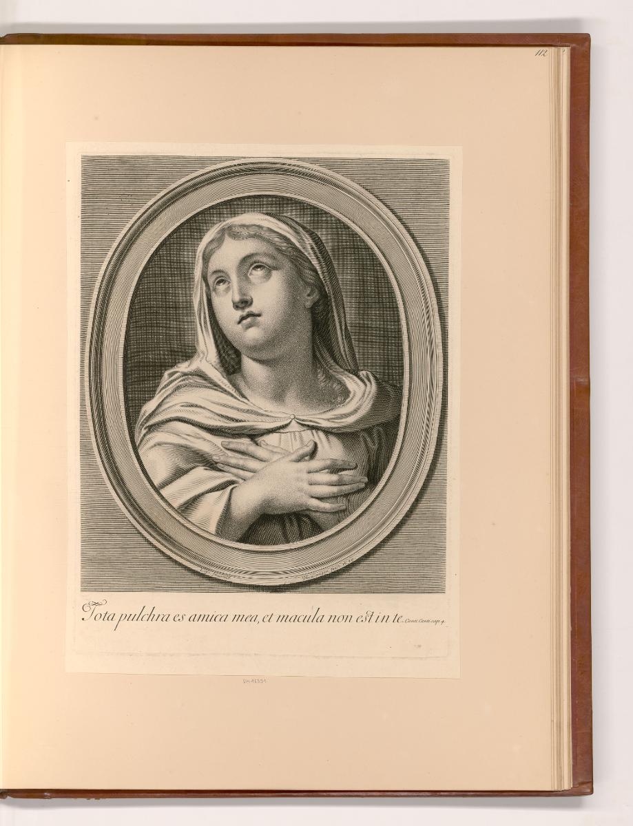 Französische Druckgrafiken des 17. und 18. Jahrhunderts, Tota pulchra es Maria, Inv. Nr.: Frank…