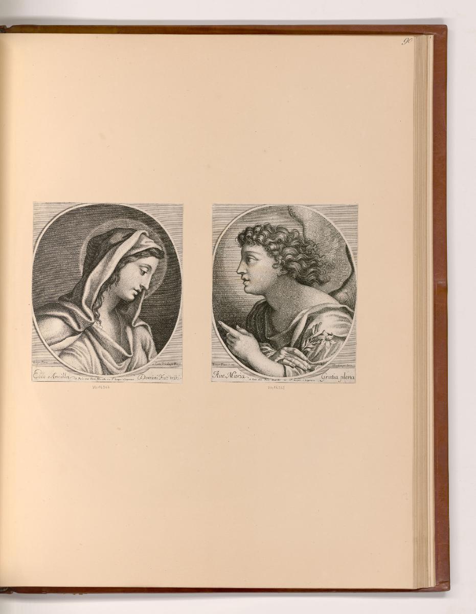 Französische Druckgrafiken des 17. und 18. Jahrhunderts, Verkündigung an Maria, Inv. Nr.: Frank…