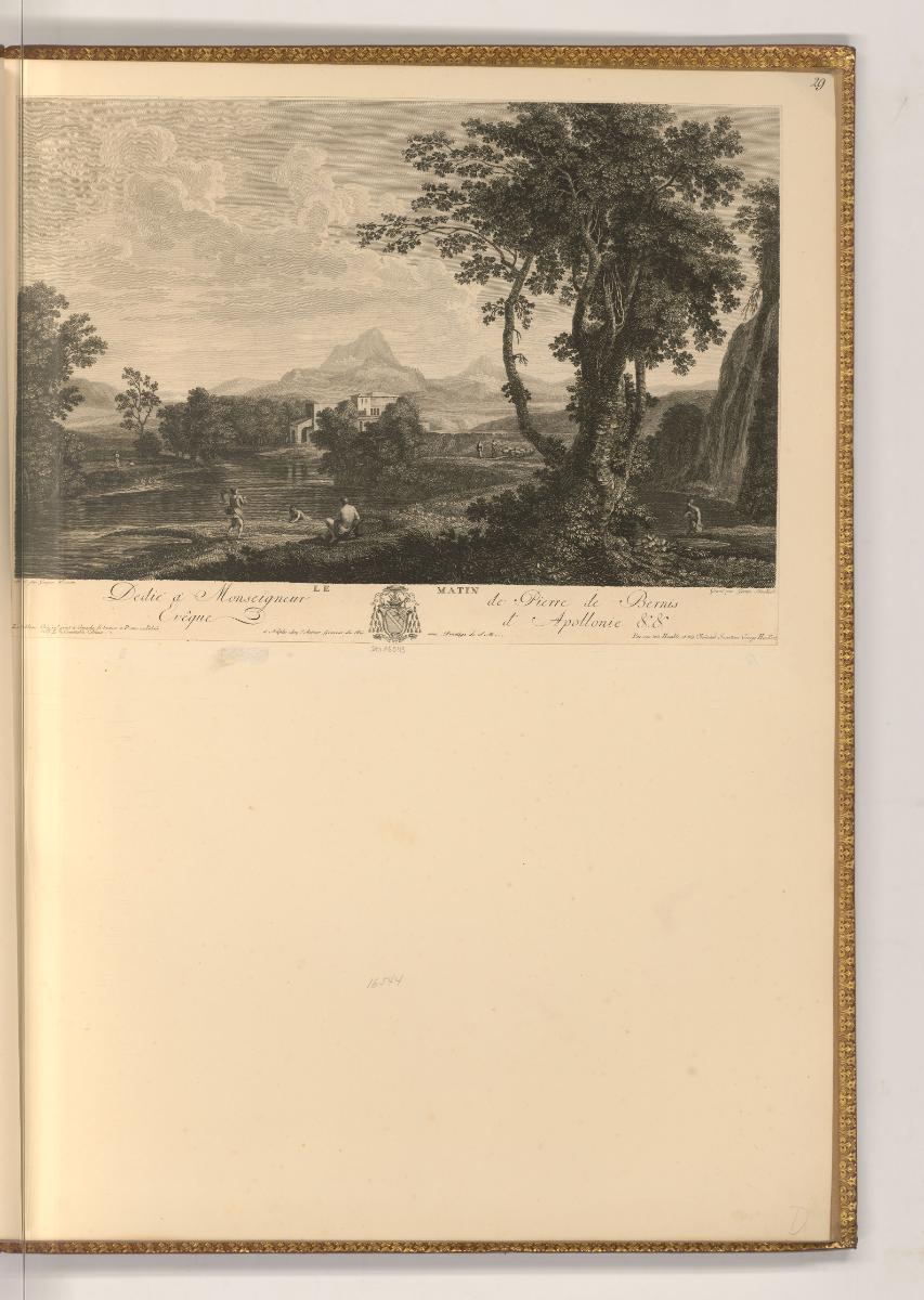 Druckgrafiken nach Gaspard Poussin, Le matin, Inv. Nr.: Frankreich nach Sektionen II/18, F/II/1…
