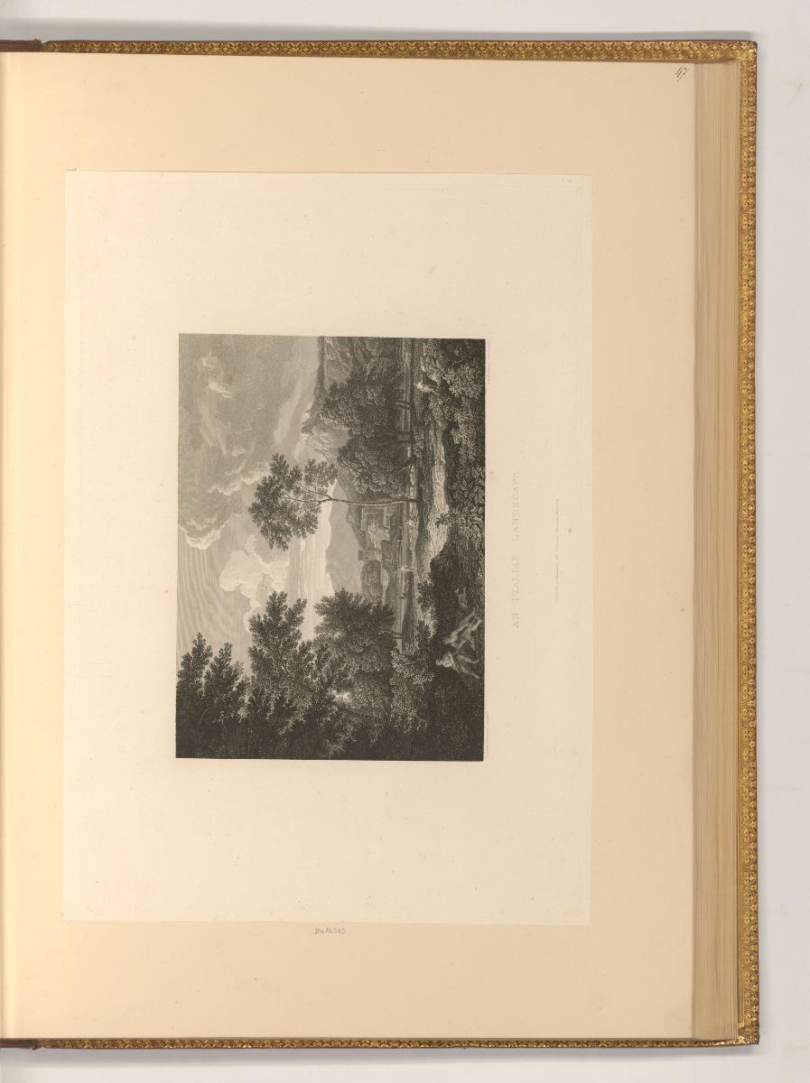 Druckgrafiken nach Gaspard Poussin, Italienische Landschaft, Inv. Nr.: Frankreich nach Sektione…