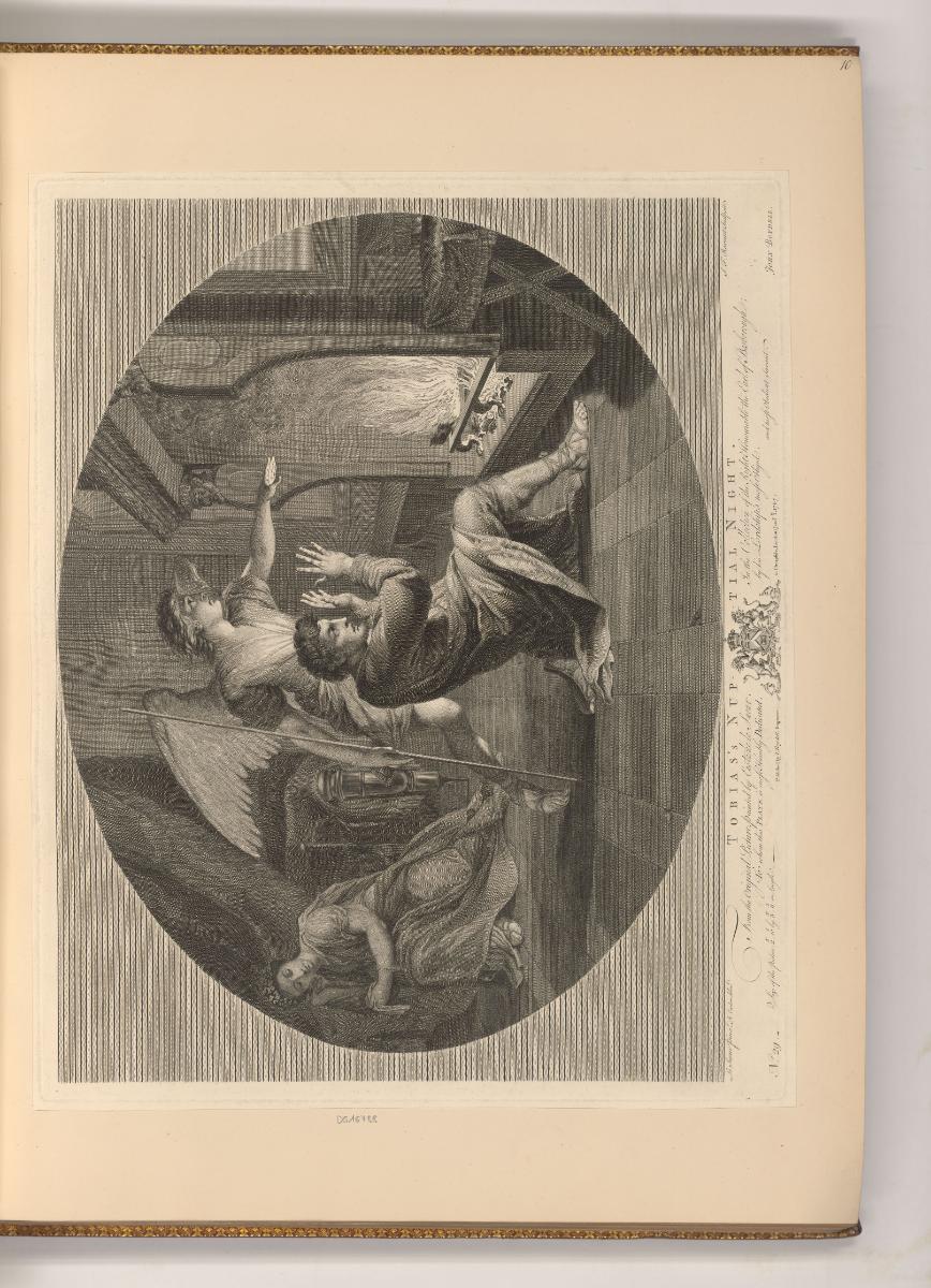 Druckgrafiken nach Eustache le Sueur, Tobias's Nuptial Night, Inv. Nr.: Frankreich nach Sektion…