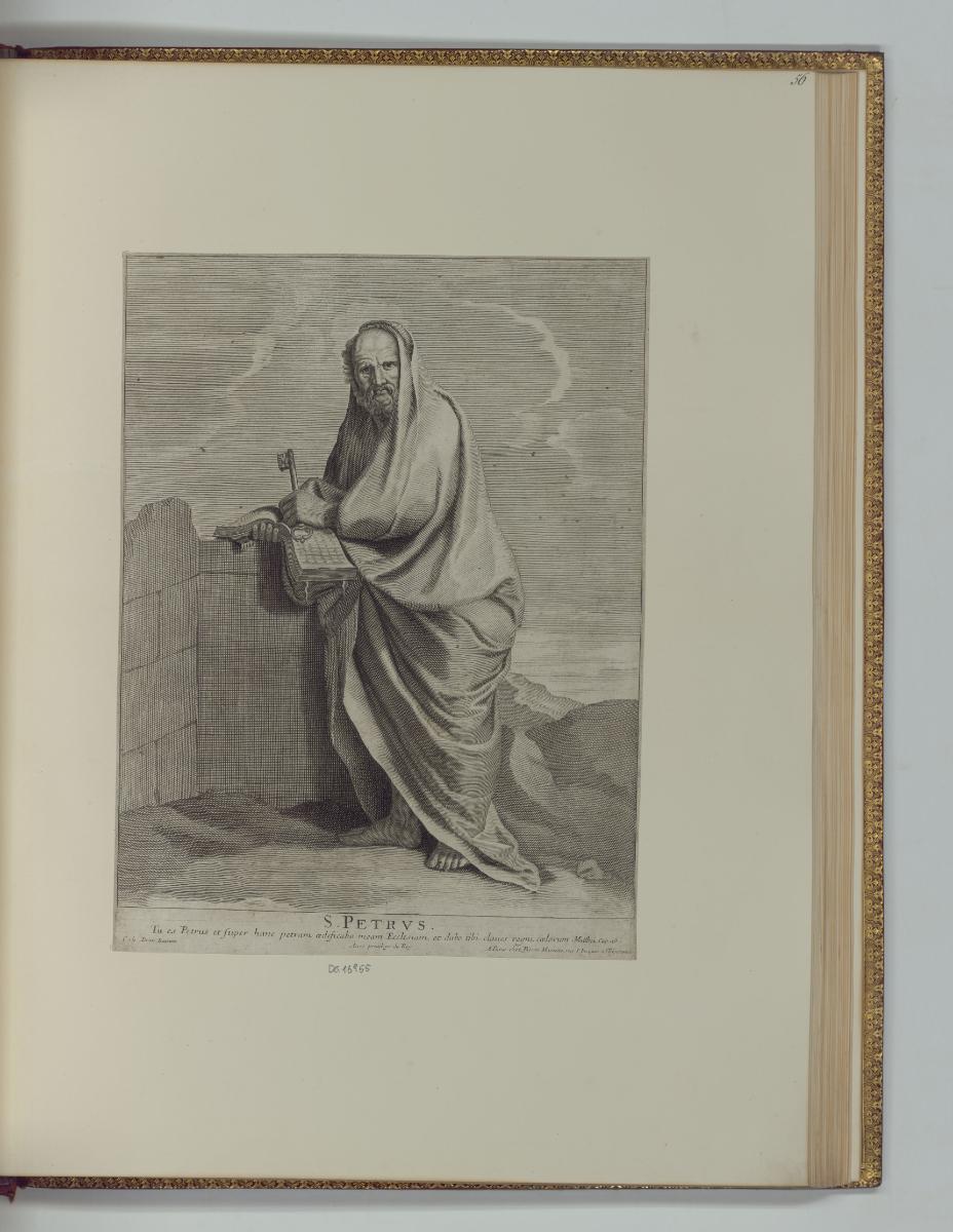 Druckgrafiken nach Charles Le Brun, S. Petrus, Inv. Nr.: Frankreich nach Sektionen II/22, F/II/…