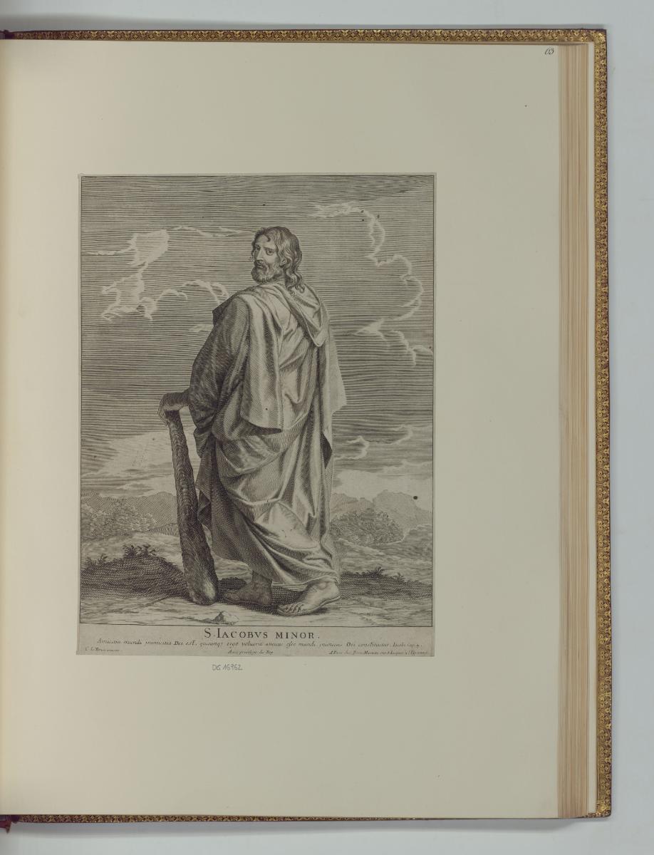 Druckgrafiken nach Charles Le Brun, S. Iacobus Minor, Inv. Nr.: Frankreich nach Sektionen II/22…
