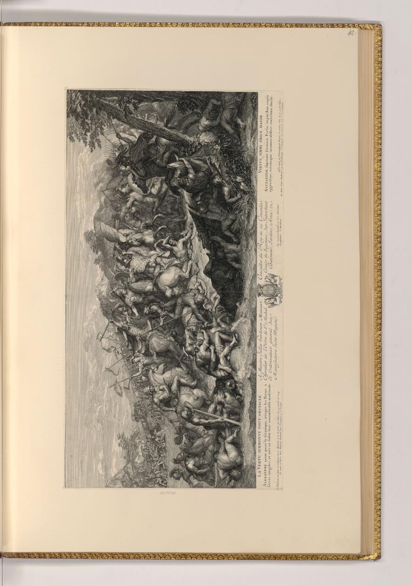 Druckgrafiken nach Charles Le Brun, Die Schlacht am Granicus, Inv. Nr.: Frankreich nach Sektion…