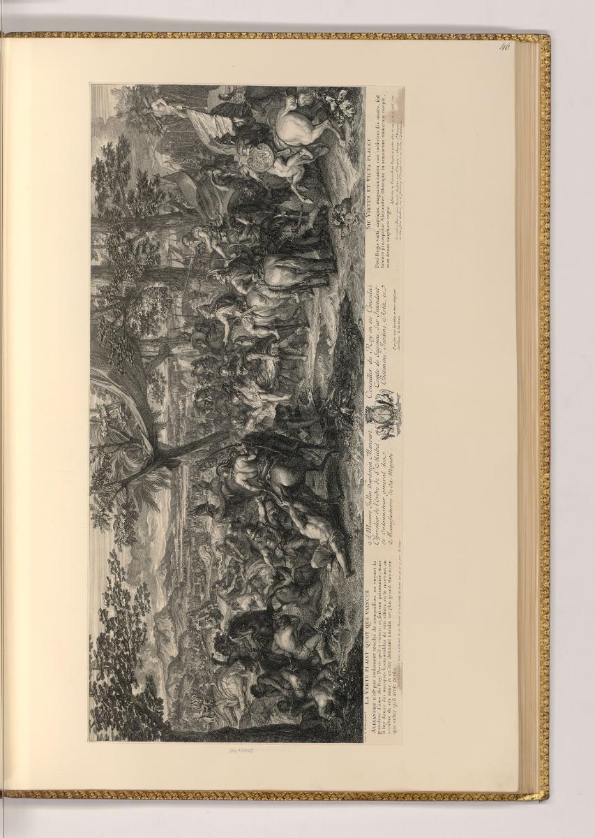 Druckgrafiken nach Charles Le Brun, Schlacht am Hydaspes, Inv. Nr.: Frankreich nach Sektionen I…
