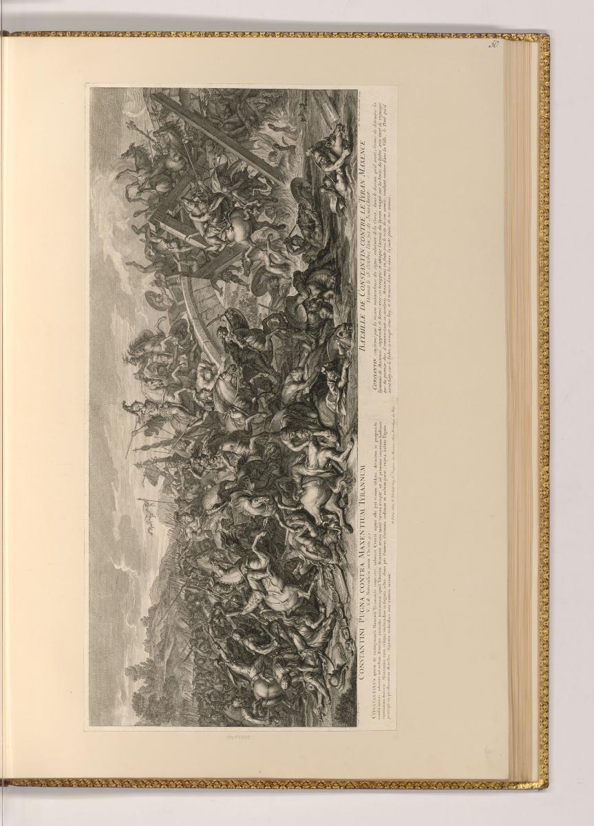 Druckgrafiken nach Charles Le Brun, Konstantin der Große und die Schlacht an der Milvischen Brü…