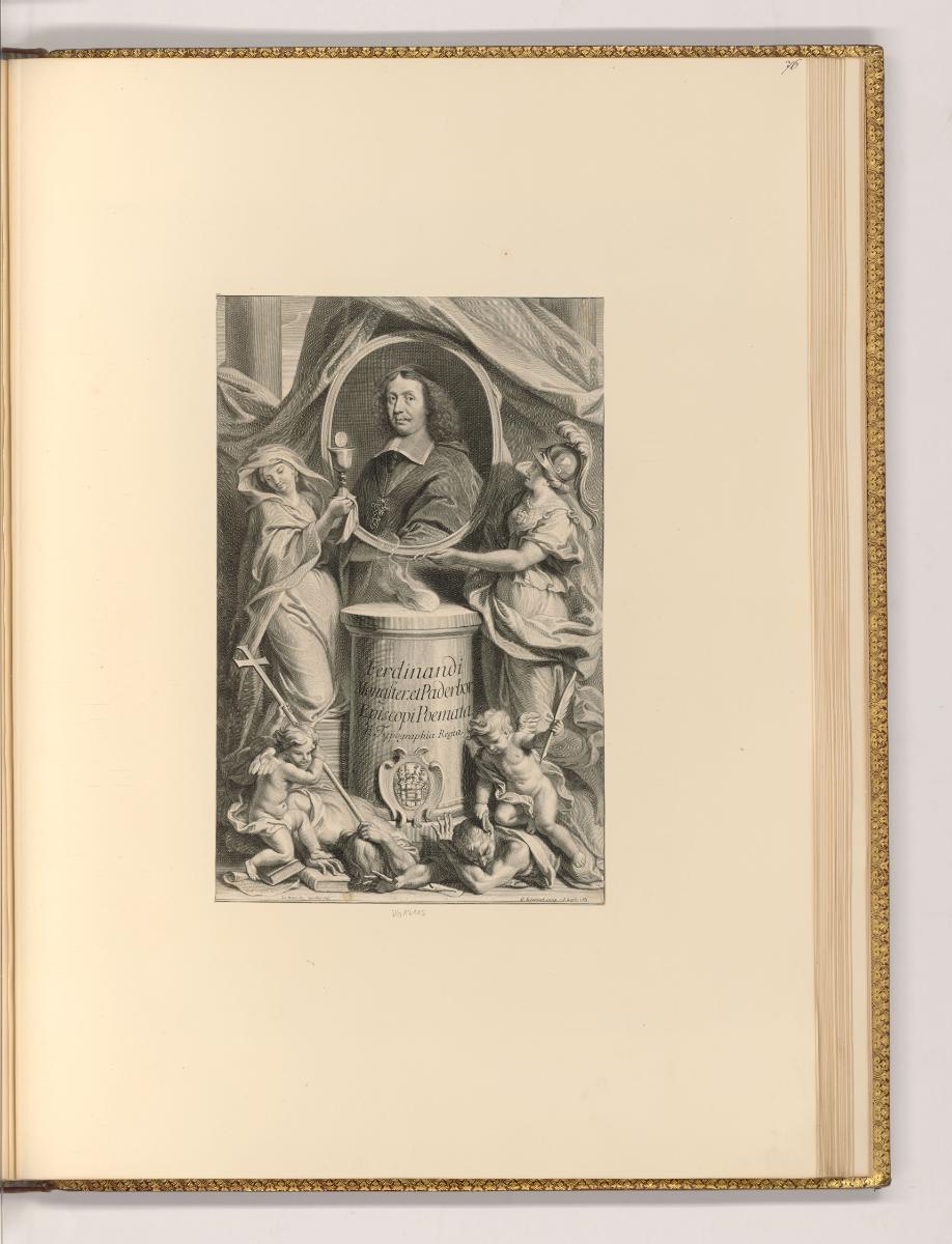 Druckgrafiken nach Charles Le Brun, Porträt Ferdinand von Fürstenberg, Bischof von Münster und …